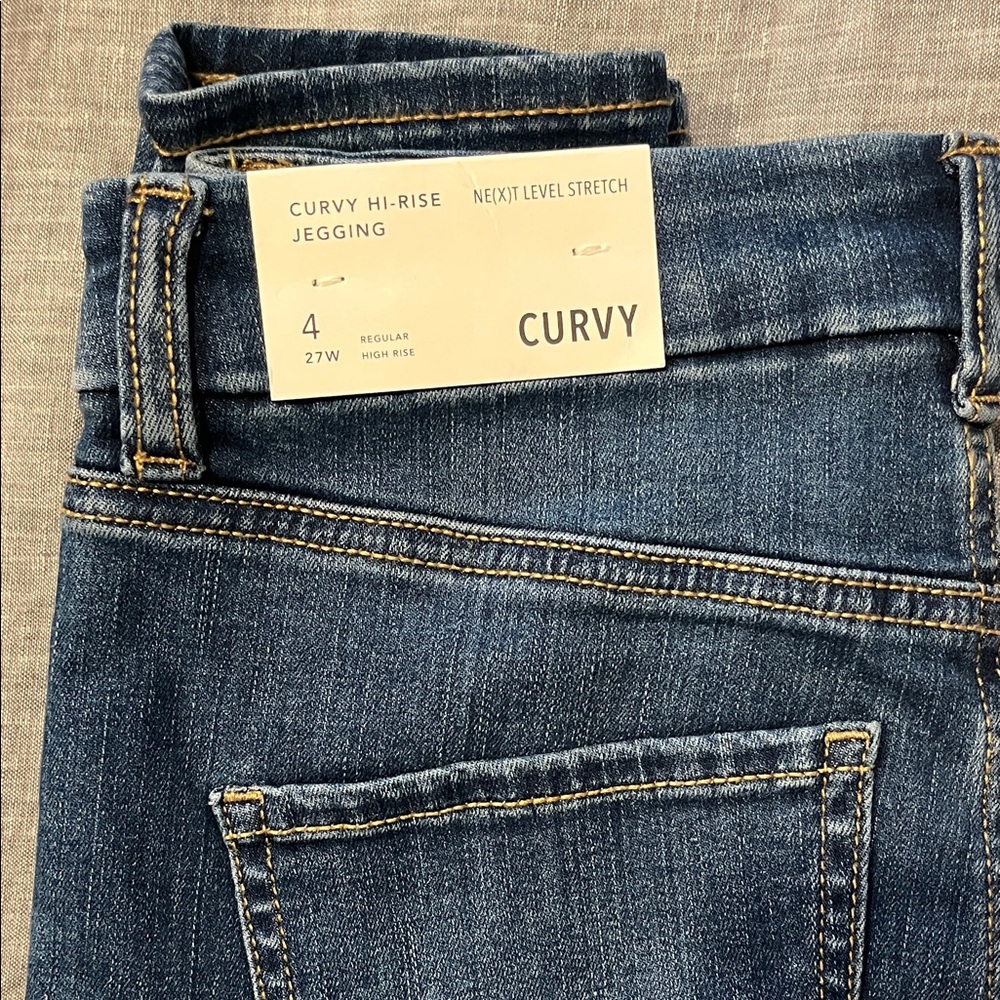 American Eagle Outfitters Curvy Hi-Rise Jegging - Dark Blue